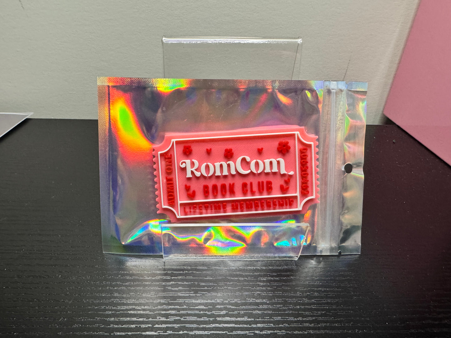RomCom Book Club Movie Ticket | 3D Printed Reader Collectible