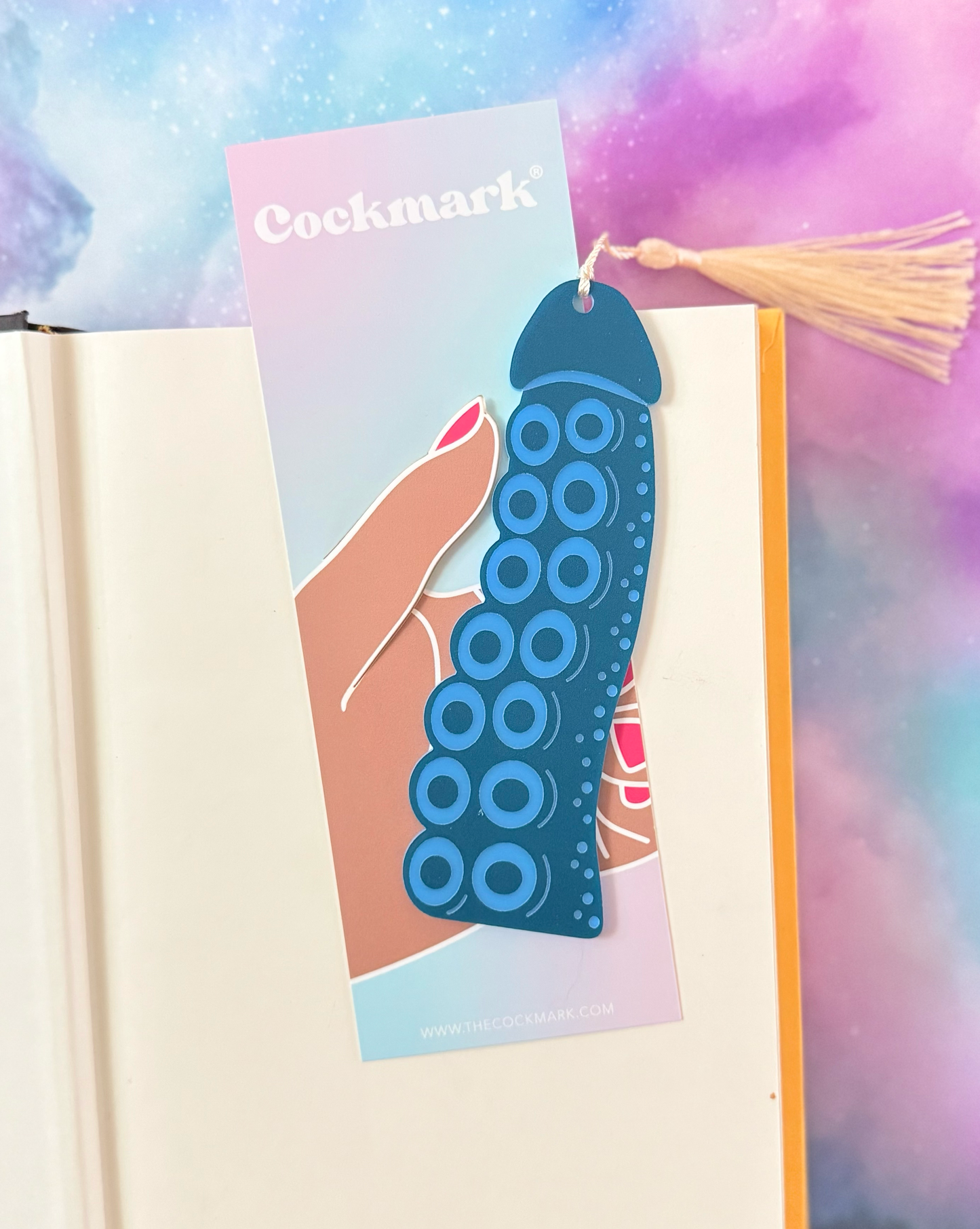 Tentacle Cockmark Bookmark: Teal
