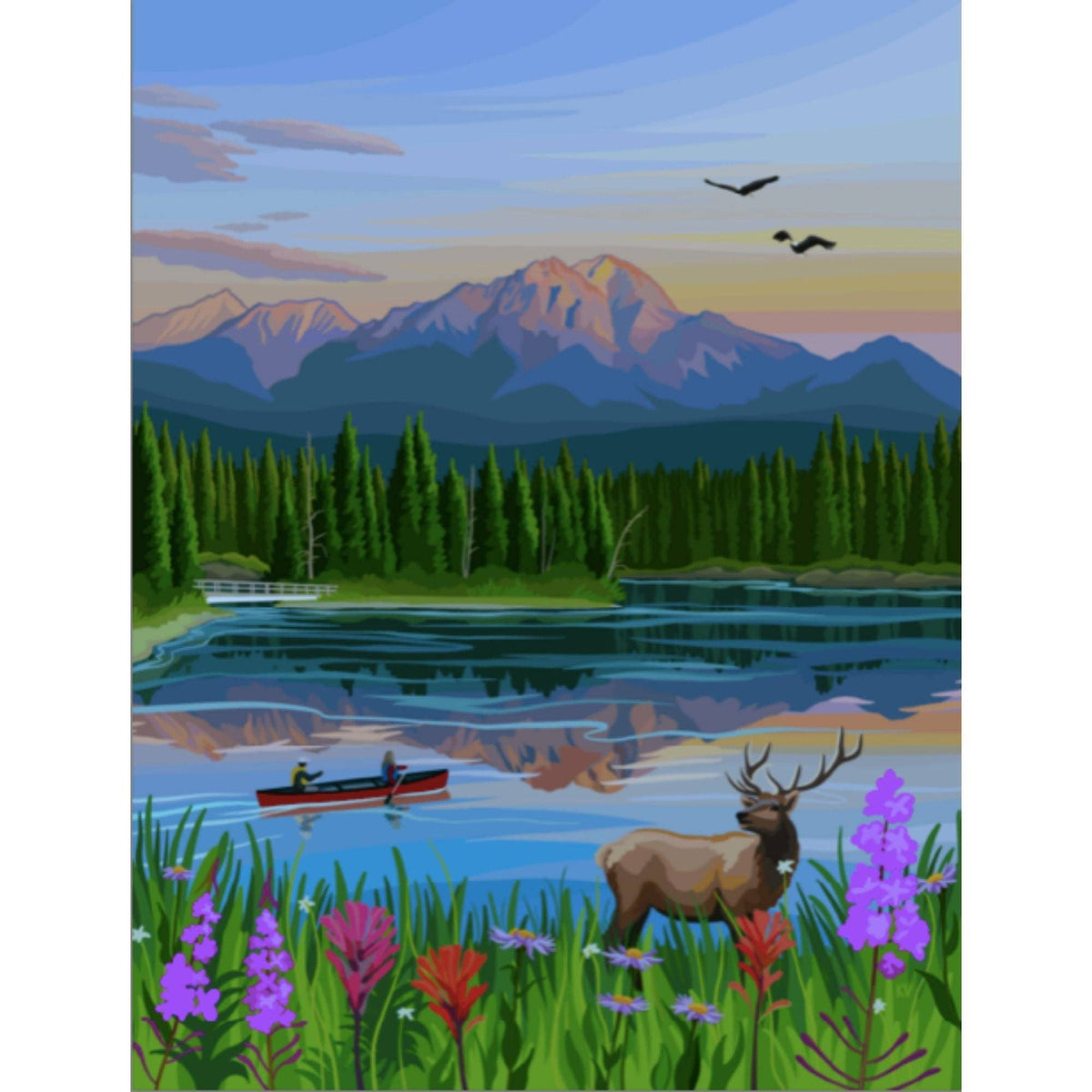 Jasper Flowers | 500-Piece Puzzle | Designed in Canada