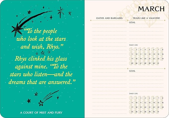 A Court of Thorns and Roses 2027 Monthly/Weekly Planner Calendar
