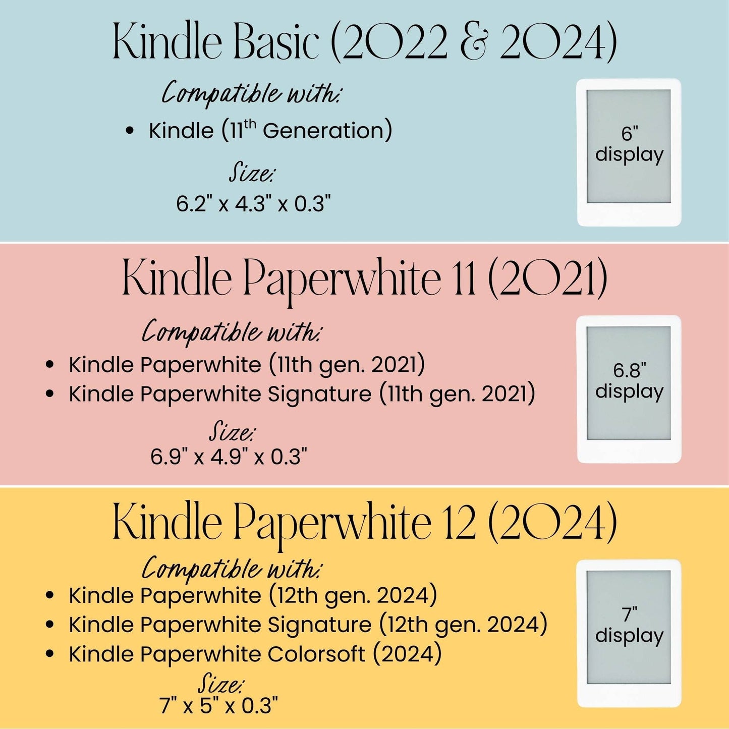 Book Dragon Kindle Case: Kindle Paperwhite 12 (2024 model) (includes Colorsoft and Signature 12)