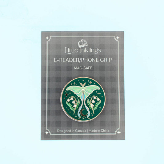 Enamel Luna Moth Phone/E-Reader Grip