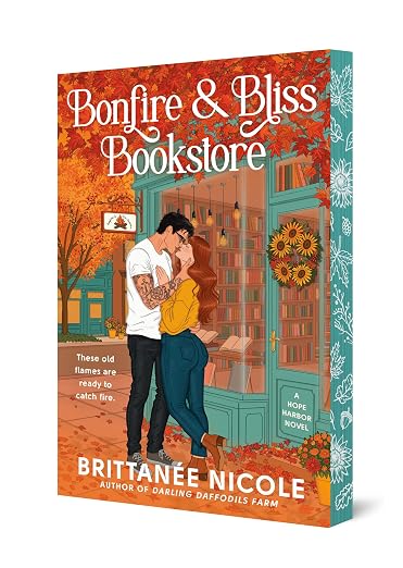 Bonfire and Bliss Bookstore (A Hope Harbor Novel): A Cozy Fall Romance