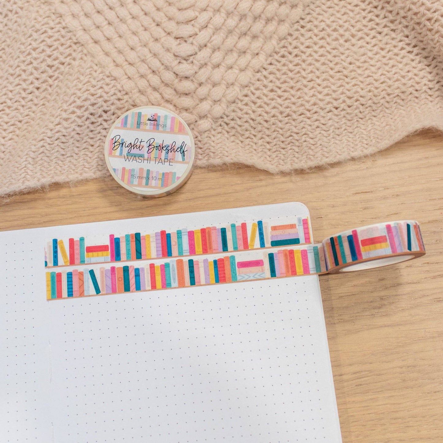 Bright Bookshelf - Washi Tape