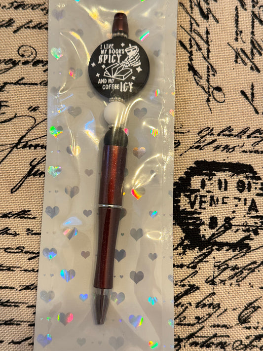I Like My Books Spicy & My Coffee Icy – Bookish Pen