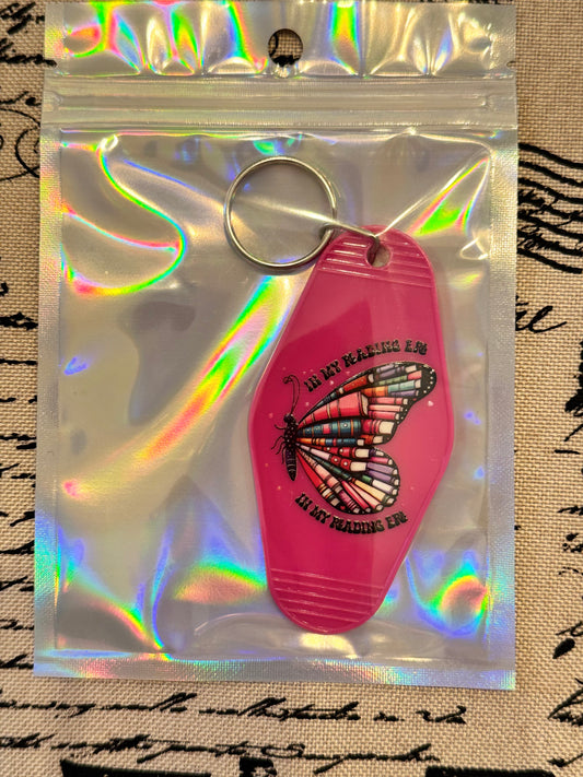 In My Reading Era – Motel-Style Bookish Keychain