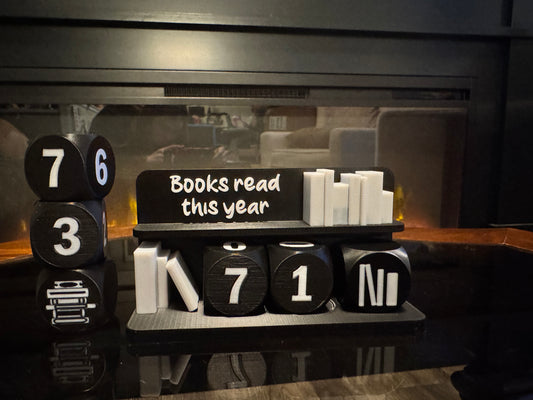 Books Read This Year Counter | 3D Printed Reading Tracker