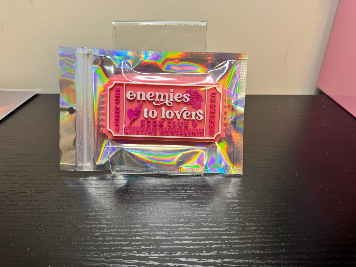 Enemies to Lovers Movie Ticket | 3D Printed Reader Collectible