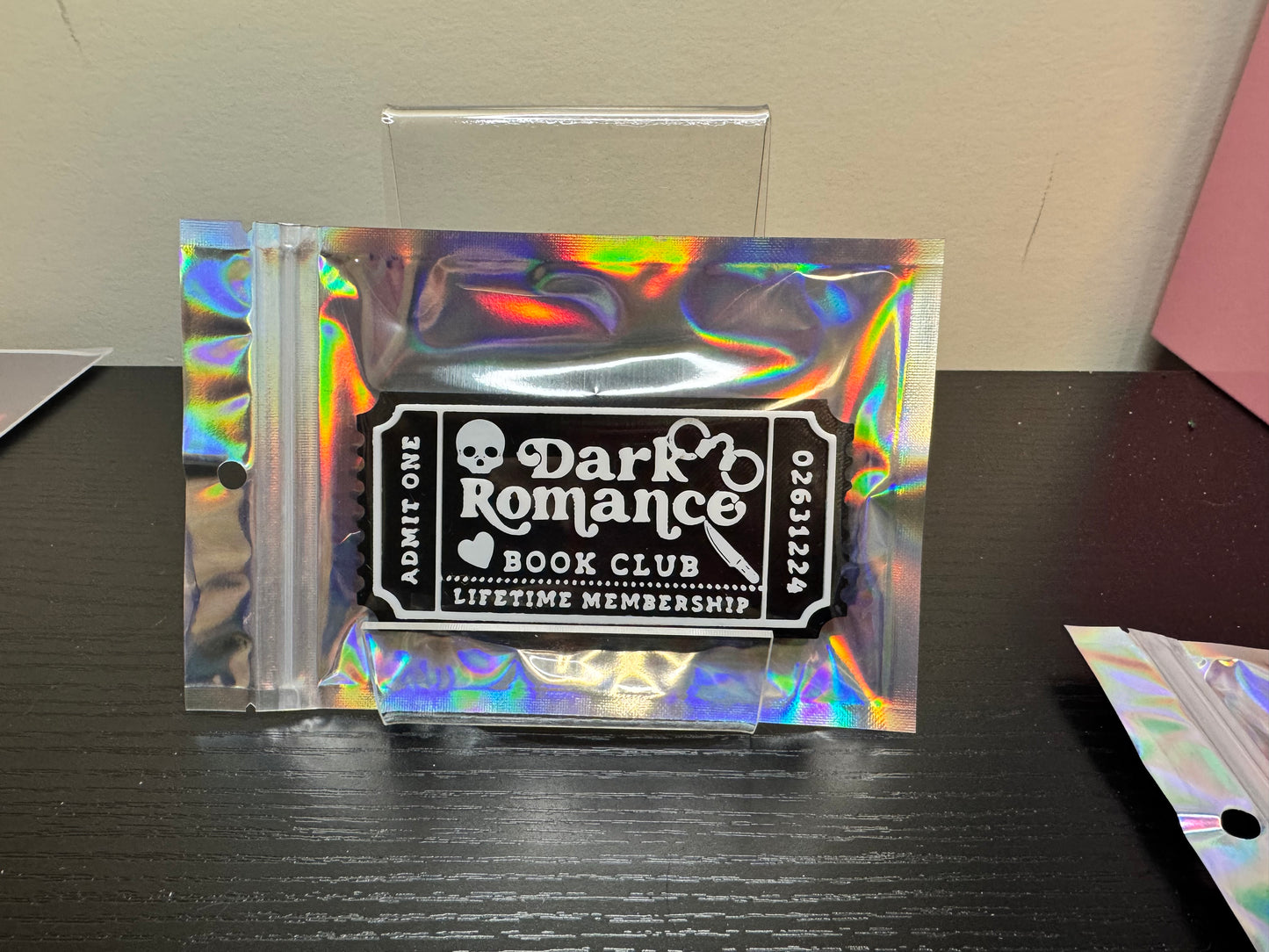 Dark Romance Book Club – 3D Printed Movie Ticket