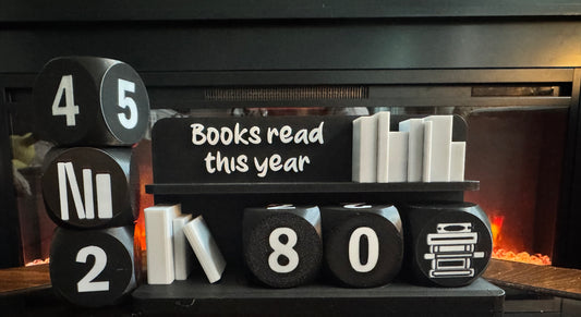 Large Books Read This Year Counter | 3D Printed Reading Tracker