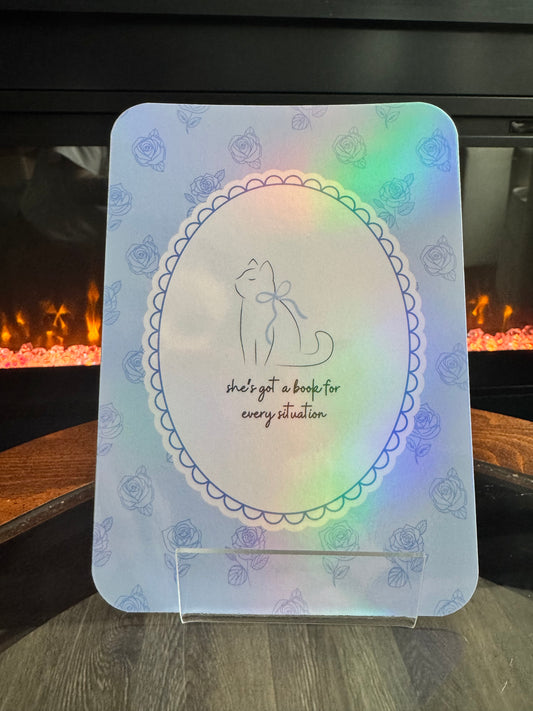 Paperwhite Kindle and Kobo Libra Colour Insert – “She’s Got a Book for Every Situation”